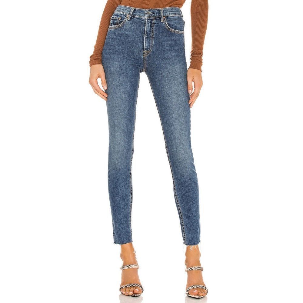 Grlfrnd Blue Love All Around Kendall High Rise Skinny Jeans 24